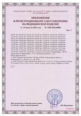 Регистрационное удостоверение №РЗН 2022/18056 лист 3